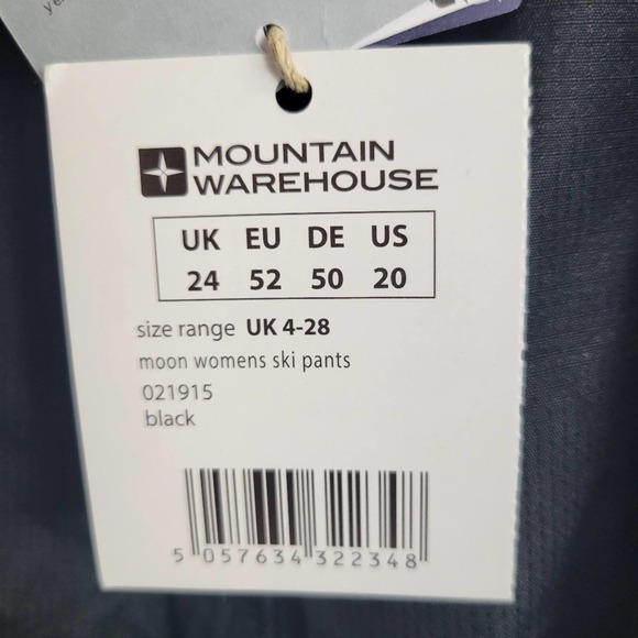 Mountain Warehouse Women's Moon Ski Pants Plus Size NWT 20 - Picture 5 of 9
